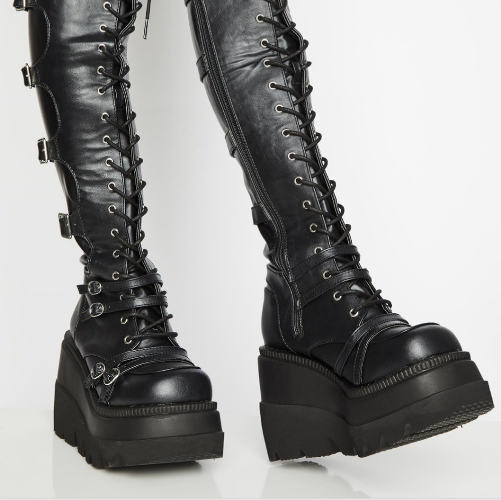 Demonia Shaker 350 Over the Knee Boots